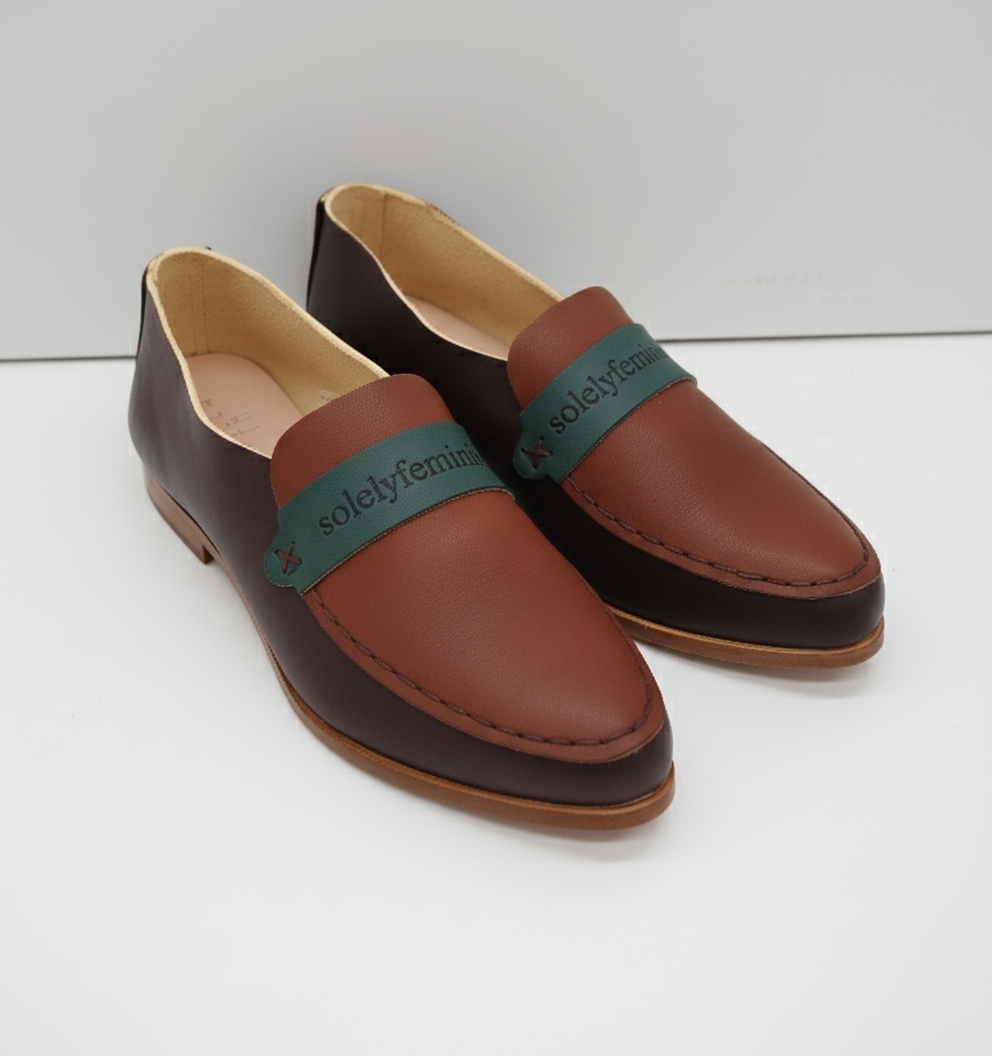 THE PENNY. BB TAMARIND. TRONCATO CUOIO LAKE. AGAVE MASK. BROWN THREAD.