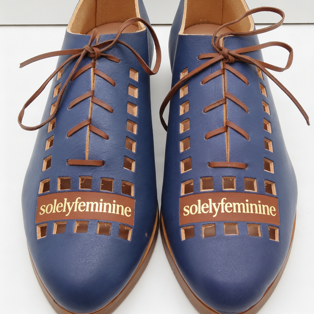 THE ERICA. BB AZURE. BROWN LACE.