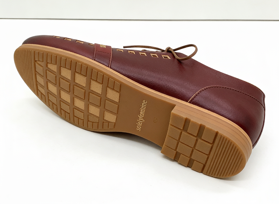 THE ERICA. BB CLARET WITH BROWN LACE.