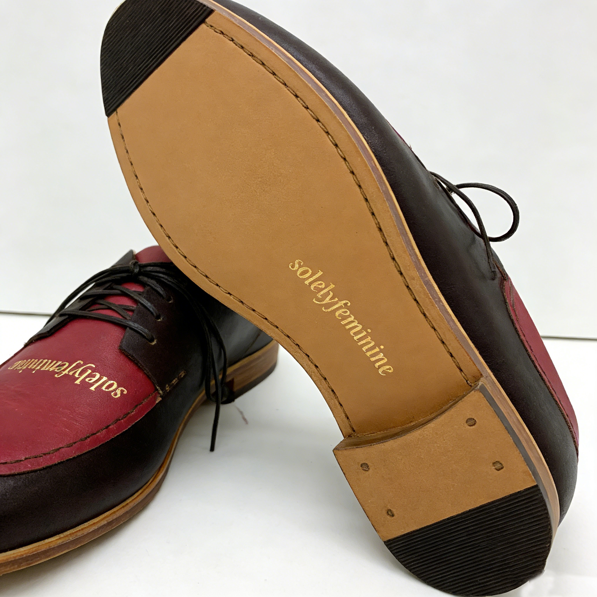 THE CHUCK. BB TAMARIND. BRASIL RASPBERRY LAKE. BROWN THREAD. EDGE INKED.